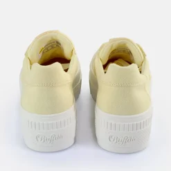 Cheap BUFFALO Paired Baskets Basses Veganes Jaune