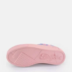 Discount BUFFALO Paired Graffiti Baskets Basses Veganes Purple Love Multicolore