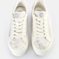 Cheap BUFFALO Paired Lace Baskets Basses Veganese Argent