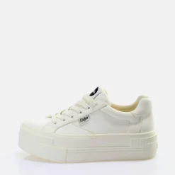 Fashion BUFFALO Paired Laceup Lo Baskets Basses Vegan Blanc