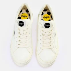 Fashion BUFFALO Paired Laceup Lo Baskets Basses Vegan Blanc