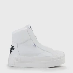 Online BUFFALO Paired Ph Baskets Nubuck Blanc Blanc Casse