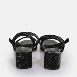 Shop BUFFALO Rainelle Sandales A Talon Vegan/Argent Noir