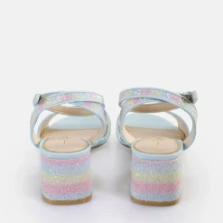 Cheap BUFFALO Rainelle Sandales A Talon Veganes Mix Pastel Pastel Multi