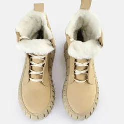 Online BUFFALO Rampa Lace Up Hi Warm Bottines Creme