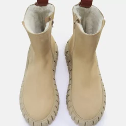 Best Sale BUFFALO Rampa Zip Warm Bottines Creme