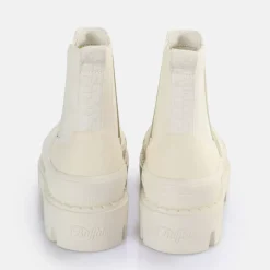 Best BUFFALO Raven Chelsea Bottines Vegan Blanc Casse