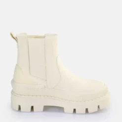 Best BUFFALO Raven Chelsea Bottines Vegan Blanc Casse