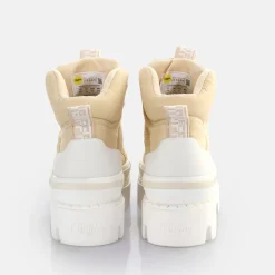 Shop BUFFALO Raven Laceup Mid Baskets Hautes Vegan Creme