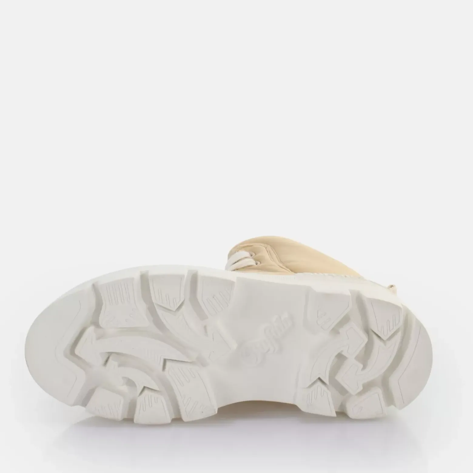 Shop BUFFALO Raven Laceup Mid Baskets Hautes Vegan Creme