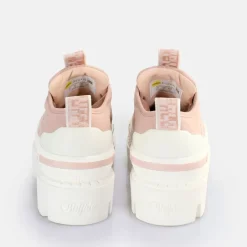 Clearance BUFFALO Raven Lo Baskets Basses Vegan Mauve Violet