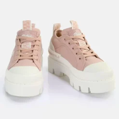 Clearance BUFFALO Raven Lo Baskets Basses Vegan Mauve Violet