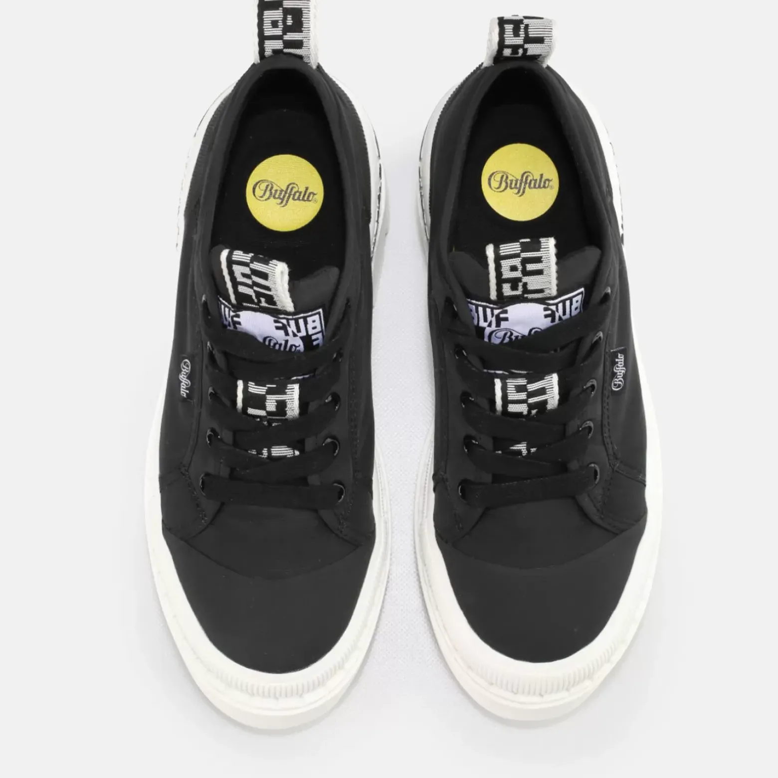 Hot BUFFALO Raven Lo Baskets Veganes Noir