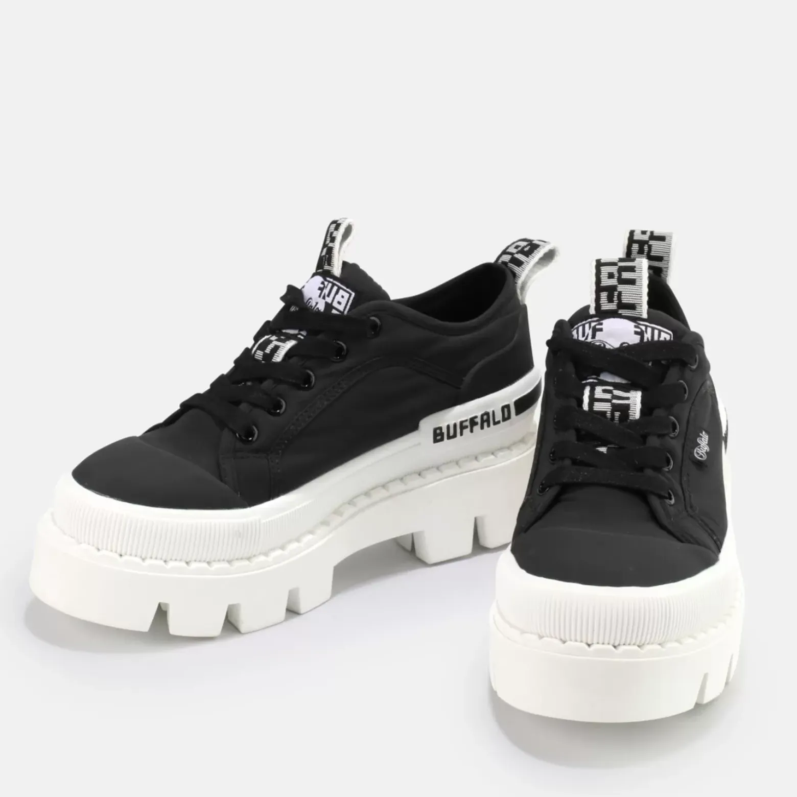 Hot BUFFALO Raven Lo Baskets Veganes Noir