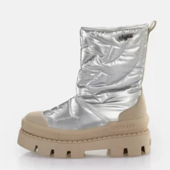 Clearance BUFFALO Raven Snow Boot Bottines Vegan Argent