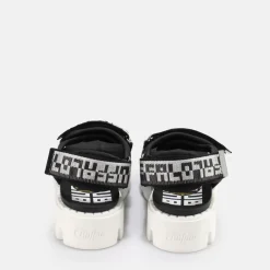 Fashion BUFFALO Raven Tec Claquettes Veganes Noir