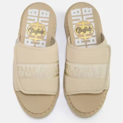 Best Sale BUFFALO Raven Tec-Sld Sandales Veganes Beige