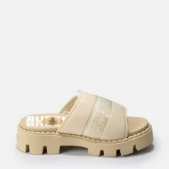 Best Sale BUFFALO Raven Tec-Sld Sandales Veganes Beige