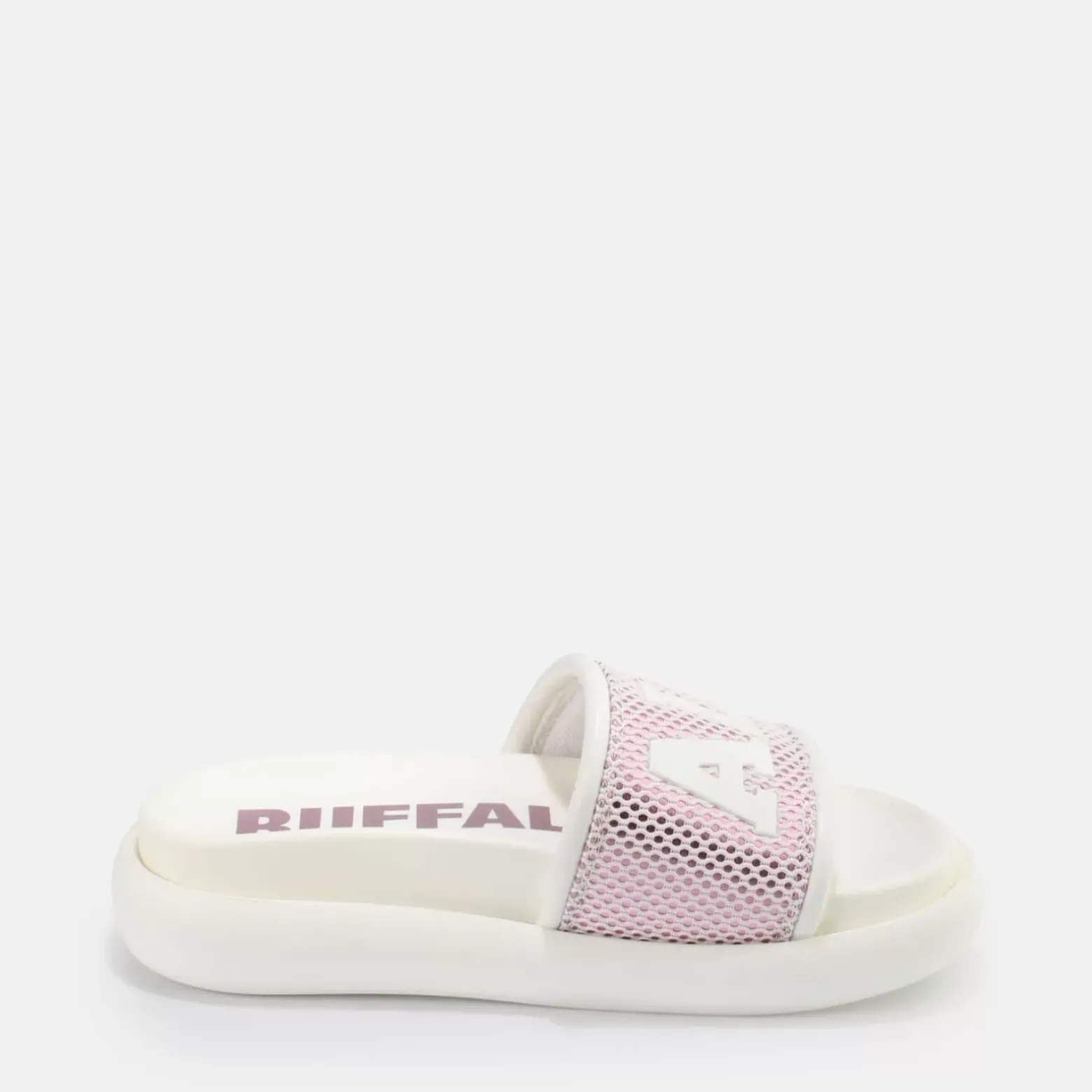 Shop BUFFALO Rey Mules Veganes Blanc-Mauve Violet