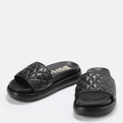 Fashion BUFFALO Rey Quilt Mules Veganes Noir
