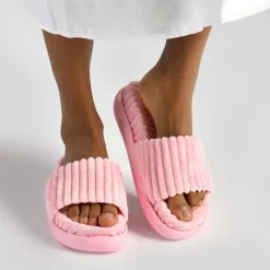 New BUFFALO Rey Slide Claquettes De Piscine A Plateforme Veganes Rose No_Color