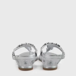 Clearance BUFFALO Rhonda Sandales Veganese Argent