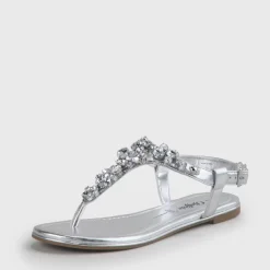 Clearance BUFFALO Rhonda Sandales Veganese Argent