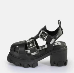 Store BUFFALO Riot Trawl Sandales A Talon Veganes Noir