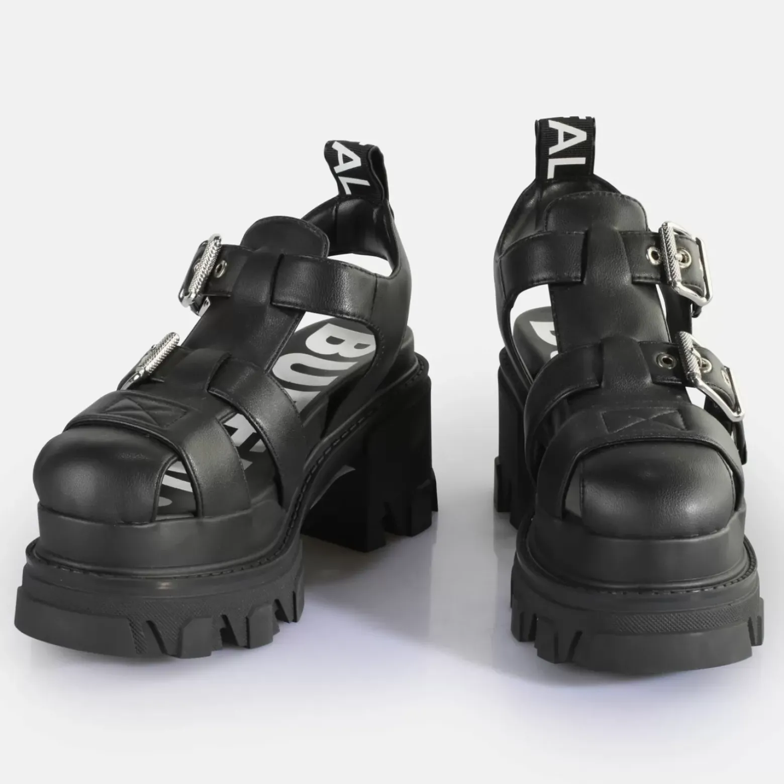 Store BUFFALO Riot Trawl Sandales A Talon Veganes Noir