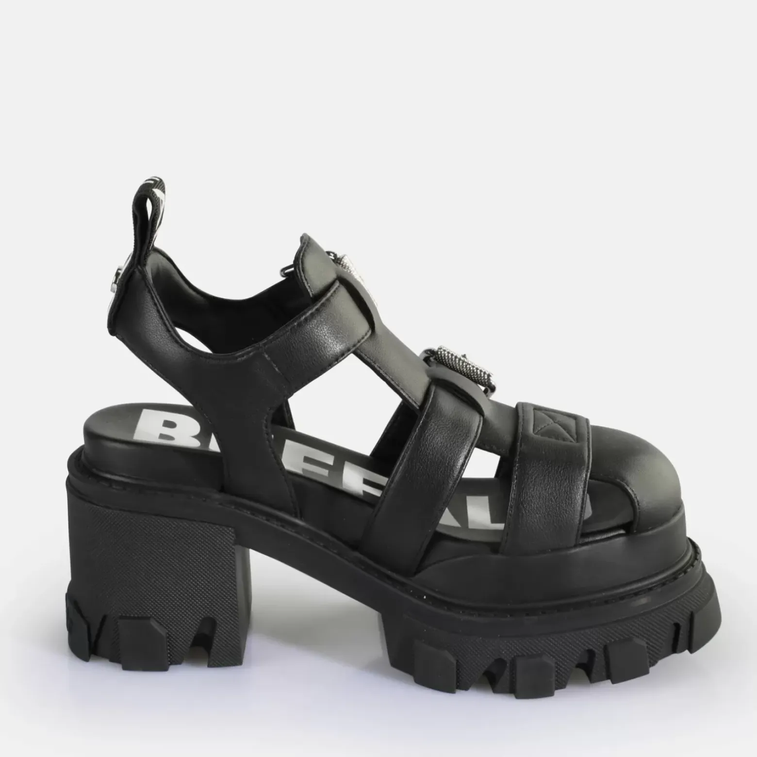 Store BUFFALO Riot Trawl Sandales A Talon Veganes Noir