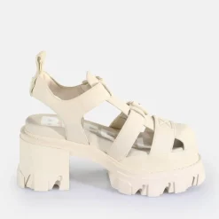 Cheap BUFFALO Riot Trawl Sandales A Talon Veganes Creme