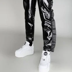 Cheap BUFFALO Rising Baskets Towers Cuir Nappa Blanc