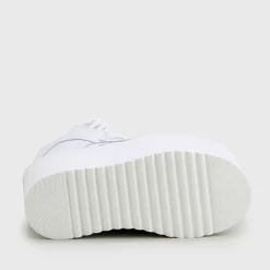 Outlet BUFFALO Rising Towers High En Cuir Souple Blanc