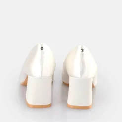 Sale BUFFALO Robyn Glam Sandales A Talon Ivoire Blanc