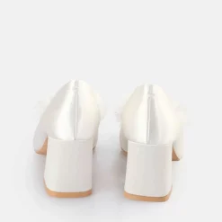 New BUFFALO Robyn Rose Sandales A Talon Ivoire Blanc