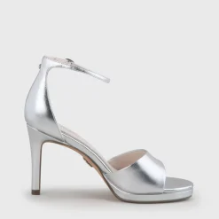 Outlet BUFFALO Ronja Heeled Sandal Silver Argent