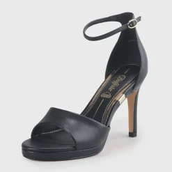 Outlet BUFFALO Ronja-Sandal Heel-Imi Nappa-Black Noir