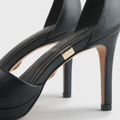 Outlet BUFFALO Ronja-Sandal Heel-Imi Nappa-Black Noir