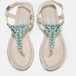 Flash Sale BUFFALO Rosalie Sandales Veganes Vert Menthe Turkis