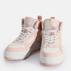 Flash Sale BUFFALO Rse Mid Baskets Hautes Vegan Rose/ Blanc