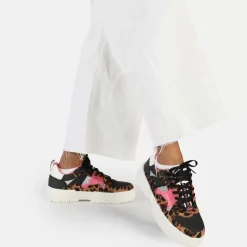 Cheap BUFFALO Rse V2 Baskets Basses Vegan Leopard/Noir/Rose Rose Vif