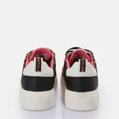 Cheap BUFFALO Rse V2 Baskets Basses Vegan Leopard/Noir/Rose Rose Vif