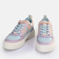 Cheap BUFFALO Rse V2 Baskets Basses Vegan Violet/Bleu Clair Bleu/Mauve