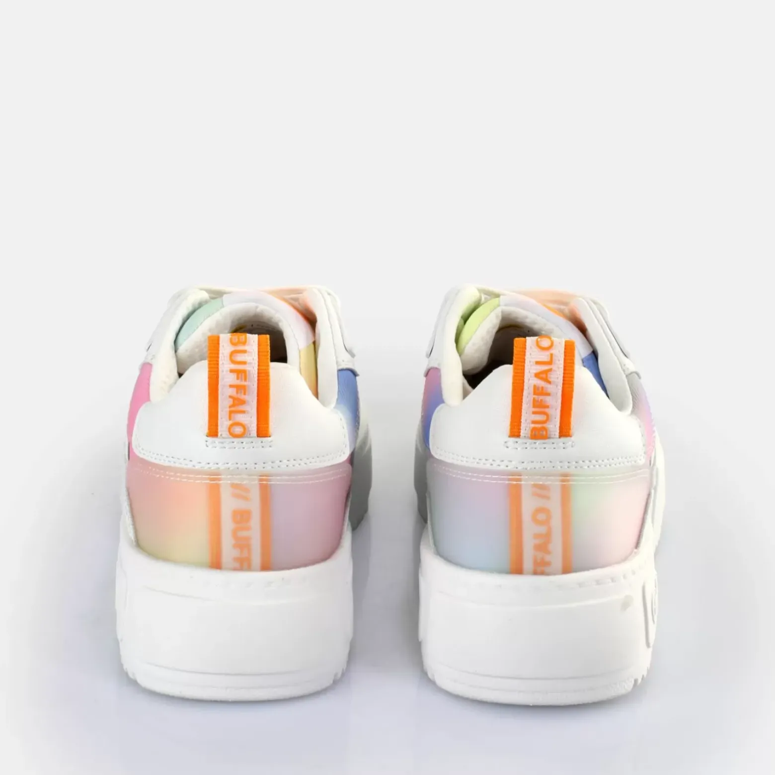 Online BUFFALO Rse V2 Baskets Basses Veganes Tie Dye Corail/ Vert