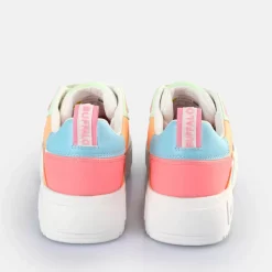 Store BUFFALO Rse V2 Baskets Basses Veganes Blanc/Fluo Multicolore Blanc/Multi