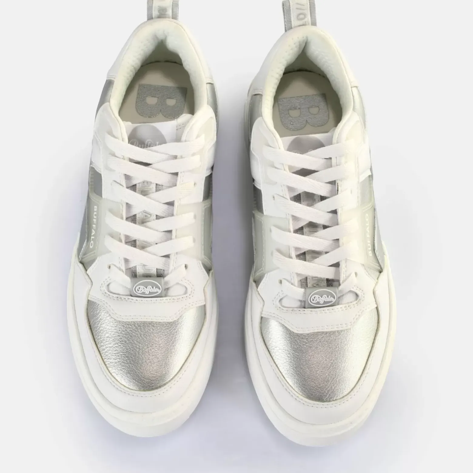 Online BUFFALO Rse V2 Baskets Basses Veganese/Blanc Argent