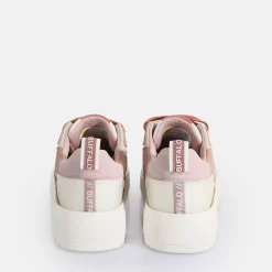 Shop BUFFALO Rse V2 Baskets Basses Vegan Rose Clair/ Blanc