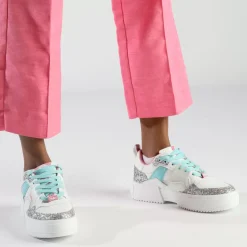 Clearance BUFFALO Rse V2 Baskets Basses Veganes Blanc/Argente Silber/Weis