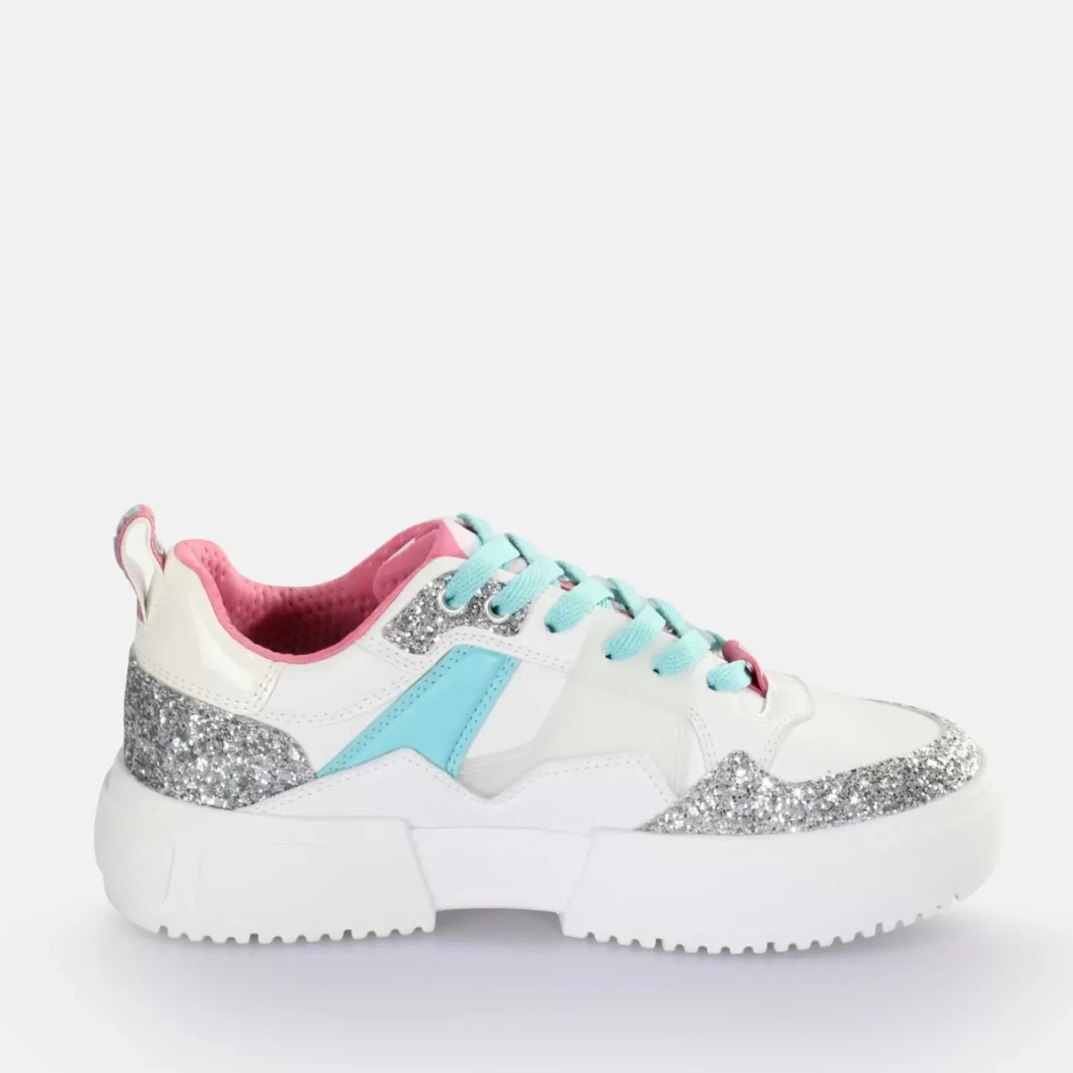 Clearance BUFFALO Rse V2 Baskets Basses Veganes Blanc/Argente Silber/Weis