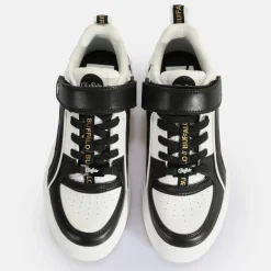 Best BUFFALO Rse Velc Baskets Basses Vegan Blanc/Noir Noir-Blanc